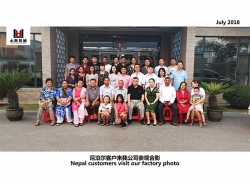 Group photo of Nepal visiting our factory