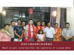 Group photo after the completion of the Nepal project installation