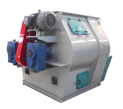 Hard tooth surface double shaft paddle mixer