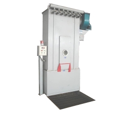 Porous pulse dust removal
